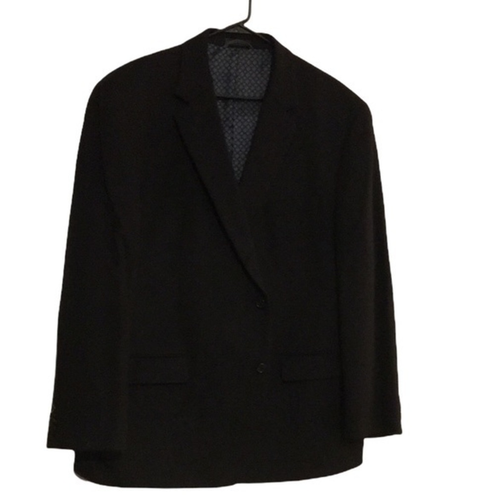 Michael Kors Black Wool Camel Hair Coat Blazer Jacket